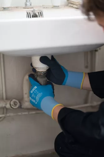 EUROLITE L300 KÉK DUPLÁN MÁRTOTT LATEX KESZTYŰ_9