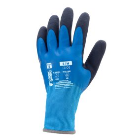 EUROWINTER L200 KÉK/FEK BÉLELT KESZTYŰ DUPLA LATEX MR_8