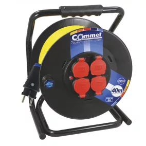   Commel Kábel dob - PVC 300 mm, egyfázisú,  16 A 230 V ~ 3500 W IP44,  3x1,5, 30M