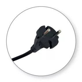   Commel csatlakozó kábel szerszámgéphez 10 A 250 V ~ 2200 W, Fekete 2x1 / 4m