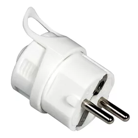  Commel földelt dugvilla hátsó kivezetésű schuko 16 A 250 V ~, fehér