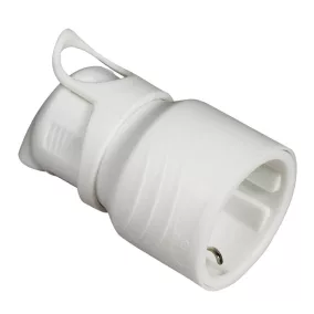   Commel földelt dugalj hátsó kivezetésű, schuko 16 A 250 V ~, fehér