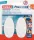 Dekoratív kampó.Powerstrips® kampó.NAGY 58013 L méretű (70x37 mm) ovális fehér