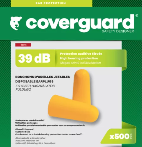 Narancs PU füldugók 39dB (500 pár nagykereskedelmi dobozban)