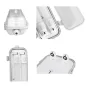   Commel LED armatúra lámpatest, por és víz mentes, 2db LED fénycsővel 2x10 W 66 cm 6500K