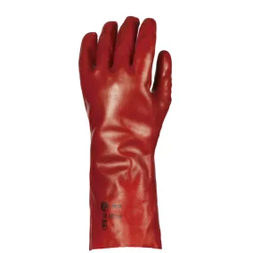 MÁRTOTT PVC KESZTYŰ, PIROS, 36CM HOSSZÚ_9