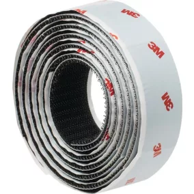   Öntapadós tépőzár SJ352B fekete hosszúság:1,25 m, szélesség:25 mm, 3 m