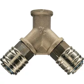   Elosztó menet G 1/2 hüvelyk/19,17 mm DN 7,2, belső menet, 2 csatlakozó EWO