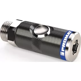   Nyomógombos biztonsági tengelykapcsoló DN 7.4, AG AluNBR menetes G 1/4 hüvelyk 13,16 mm PROMAT/TECWERK