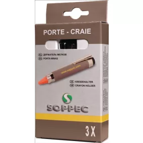   Krétatartó krétákhoz kerek/négyzet L.120mm 3 db/doboz SOPPEC