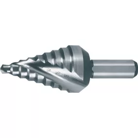   Lépcsős fúró, furatátmérő 4-20 mm, HSS spirálhornyos, teljes hossz 58 mm, 2 fokozat, 9 RUKO