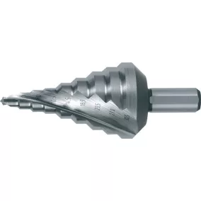   Lépcsős fúró, fúróátmérő 5,3–30,5 mm, HSS spirálhornyos, Z.2 fokozat, 9 RUKO