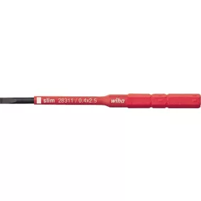   Cserélhető SlimBit elektromos hornyolt 2,5x75mm VDE szigetelésű WIHA