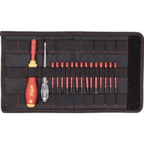   Csavarhúzó készlet slimVario 16 részes cserélhető pengékkel VDE szigetelt WIHA