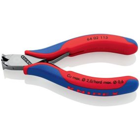   Elektronika vágóél hossz 115mm forma 0 ferde igen tükörfényes többkomponensű markolat KNIPEX
