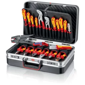   ABS anyagból készült 20 darabos szerszámos táska elektromos szereléshez KNIPEX