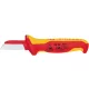 Kábelkés L.185mm penge L.50mm védőkupakkal VDE KNIPEX