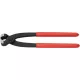 Fülbilincs fogó teljes hossza 220mm fej fekete atram KNIPEX