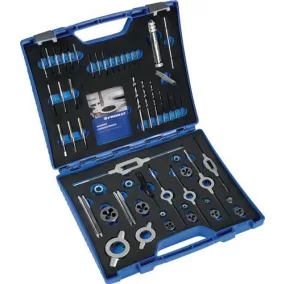   Menetvágó szerszámkészlet M3-M12 52 darabos HSS műanyag tok PROMAT/TECWERK