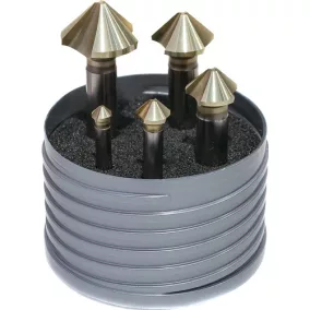   Süllyesztő készlet DIN 335C 90 fok EUC 6,3-25 mm HSS speciális 5 részes műanyag doboz BECK