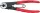 Bowden kábelvágó teljes hossz 150mm drótkötél átmérő 3mm polírozott réz bevonat KNIPEX