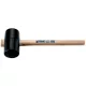 Gumi kalapácsfej D.54mm fej L.90mm fekete kőris 90 Shore A lapos felület PROMAT/TECWERK