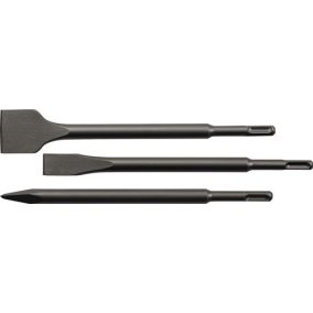   SDS-plus betétszerszámkészlet 3 részes műanyag dobozban L.250mm KU-Box PROMAT/TECWERK