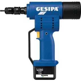   Akkus vakszegecsanyák beállító szerszám FireBird® 10 részes 13000 N GESIPA tokba