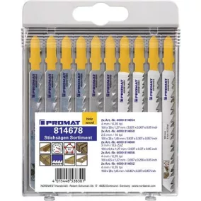   Szúrófűrészlap-választék 10 darabos HO PROMAT/TECWERK-hoz