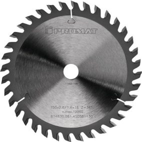   Precíziós körfűrészlap AD 160 mm Z.36 WZ furat 16 mm vágási szélesség 2,6 mm HM PROMAT/TECWERK