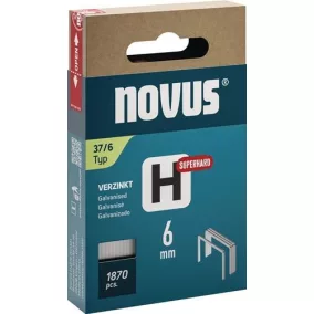   Finom huzaltűző H Type 37 Staple-W.10.6mm 6mm 0.75mm szuperkemény 1870 St.NOVUS
