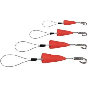   Kábelhúzó hurok RUNPOFIX 4 részes védőkupakkal és kampóval. 4 db RUNPOTEC