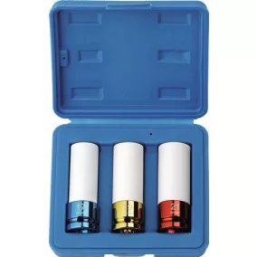   Ütőhüvely-készlet 3 részes, 1/2 hüvelyk hosszú, hatszögletű PROMAT/TECWERK