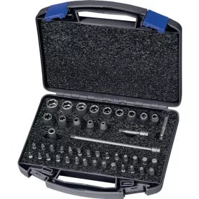   Ütőhüvely-készlet 700 KS 46 OL 46 részes 1/4 6 pontos/E/hornyos/PH/PZD/i6-pont/T/XZN