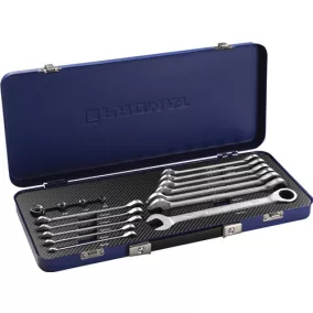   16 részes kombinált racsnis kulcskészlet, 8-19mm méret, PROMAT/TECWERK