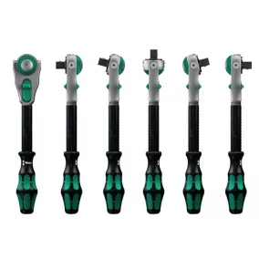   Irányváltós karos racsni, forgófejes Zyklop 1/2 hüvelyk No. 72 fog hossz: 277 mm 2K fogantyú WERA