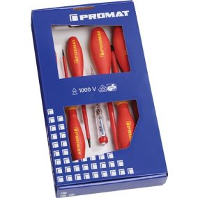   Csavarhúzó készlet 7 részes hornyolt/PH VDE PROMAT/TECWERK