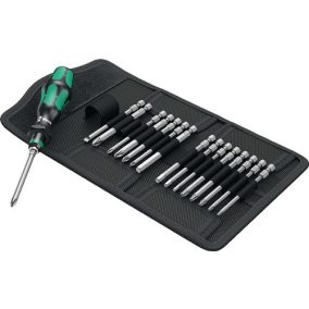   Csavarhúzó készlet KK 60 17 részes kézi tartóval és cserélhető összecsukható kulccsal WERA