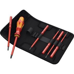   Csavarhúzó készlet KK VDE 7 Univ.1 7 részes, cserélhető összecsukható kulccsal WERA