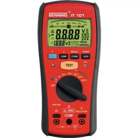   Szigetelés/ellenállás mérőkészülék IT101 0,1-600 V AC/DC 50 kOhm-20 GOhm BENNING