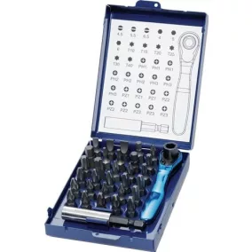   Fúrószár választék 32 darabos hornyolt/PH/PZD/T/6KT./bites racsnis PROMAT/TECWERK