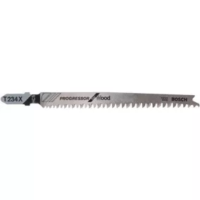   Szúrófűrészlap T 234 X teljes hossz 117 mm fogosztás 2-3 mm HCS 5 db/kártya BOSCH