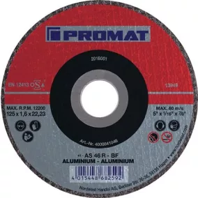   Vágótárcsa ALU D125x1mm fogazott alumínium furat 22,23mm PROMAT/TECWERK