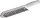 Fillet hegesztőkefe L.290mm 0.35mm VA acélhuzal krimpelt 3 soros LESSMANN