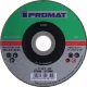 Vágótárcsa STE D125x2,5mm ívelt STE furat 22,23mm PROMAT/TECWERK
