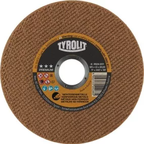   Vágótárcsa Premium D125x1mm színesfém furat 22,23mm TYROLIT