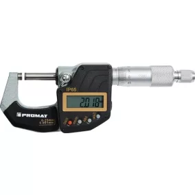 Külső mikrométer DIN 863/1 IP65 0-25mm dig.PROMAT/TECWERK
