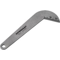 Spirálfúró élezősablon