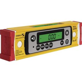   Elektronikus vízmérték TECH 196 DL 23cm alumínium sárga ± 0,5 mm/m ± 0,5 mm/m STABILA