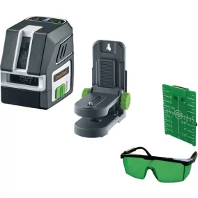   Keresztvonalas lézer PocketCross-Laser 2G ±3,5 fok ± 0,3 mm/m 55 m-es zsebes fali tartó